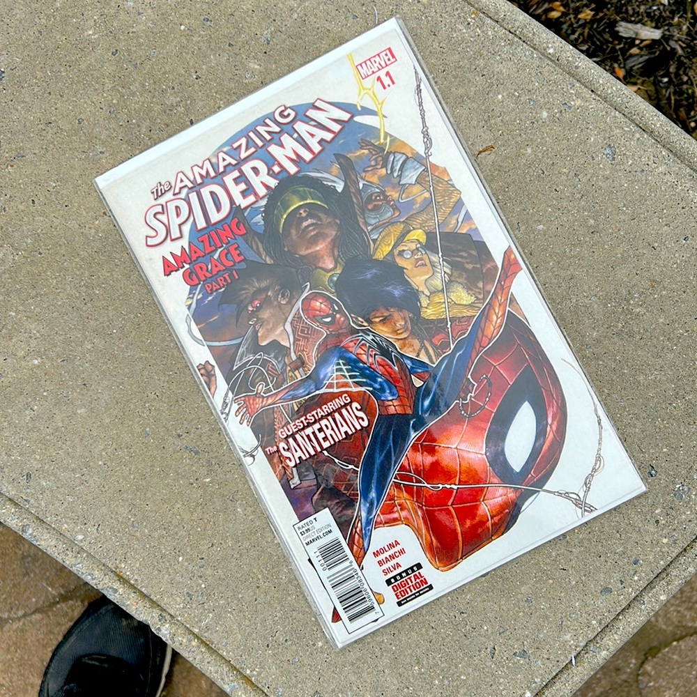 The Amazing Spider-Man 🕸️🕷️ Part 1 Marvel 1.1 Bonus Digital See Inside Rated T